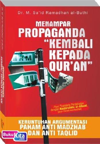 Cover Buku Menampar Propaganda Kembali kepada Qur