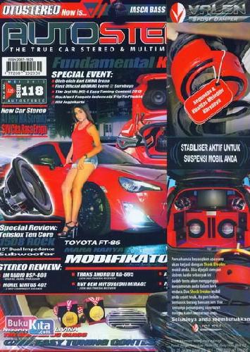 Cover Buku Majalah AutoStereo Edisi 118 - 2013