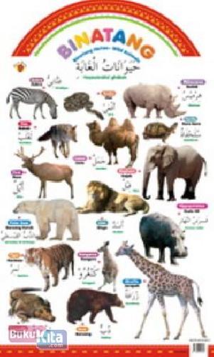 Cover Buku Poster Pintar Arab-Ingrris-Indonesia : Binatang Hutan