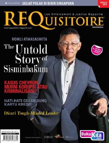 Cover Buku Majalah REQuisitoire Indonesia Volume 30 - 2013