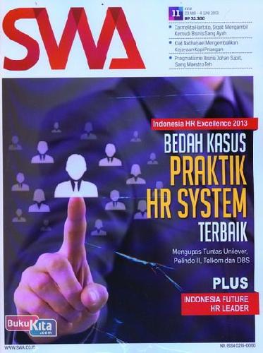 Cover Buku Majalah SWA Sembada No. 11 | 23 Mei - 4 Juni 2013