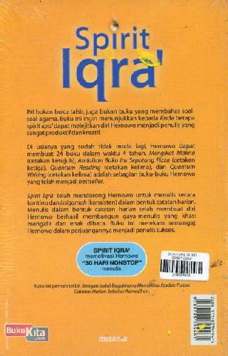 Cover Belakang Buku Spirit Iqra