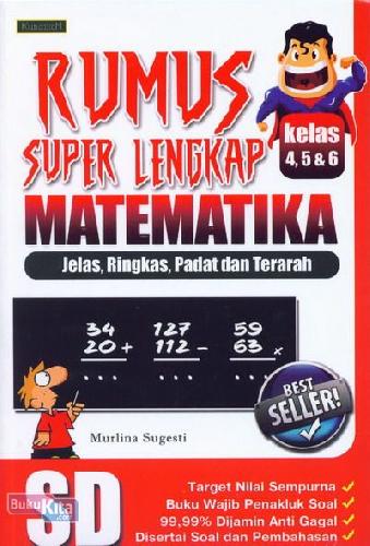 Cover Buku Rumus Super Lengkap Matematika SD Kelas 4,5,&6