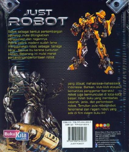 Cover Belakang Buku Just Robot