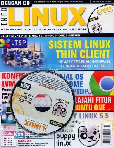 Cover Buku Majalah Info Linux dengan CD Edisi 03 - 2013