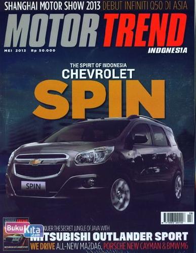 Cover Buku Majalah Motor Trend Indonesia Edisi Mei 2013