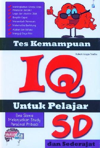 Cover Buku Tes Kemampuan IQ Untuk Pelajar SD