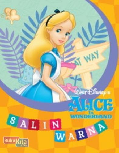 Cover Buku Salin Warna: Alice in Wonderland