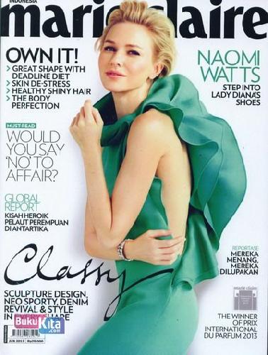 Cover Buku Majalah Marie Claire Indonesia Edisi 39 - Juni 2013 kecil
