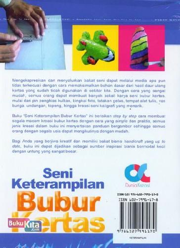 Cover Belakang Buku Seni Keterampilan Bubur Kertas (full color)