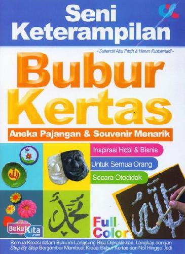Cover Buku Seni Keterampilan Bubur Kertas (full color)