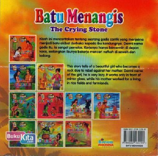 Cover Belakang Buku Batu Menangis - The Crying Stone (Bilingual+full color)
