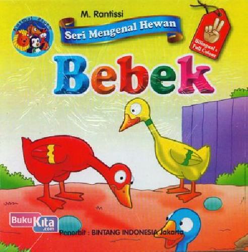Cover Buku Seri Mengenal Hewan Bebek (Bilingual+full color)