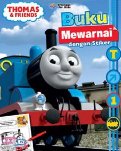 Cover Buku Thomas & Friends: Buku Mewarnai Dengan Stiker 1