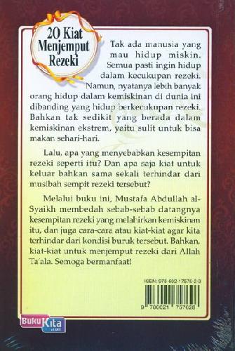 Cover Belakang Buku 20 Kiat Menjemput Rezeki