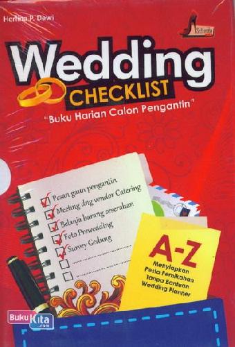 Cover Buku Wedding Checklist (Buku Harian Calon Pengantin)