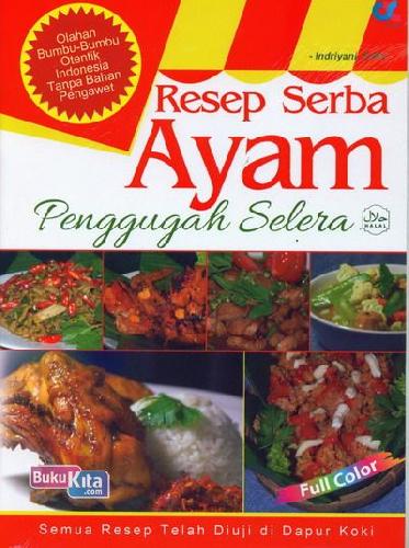 Cover Buku Resep Serba Ayam Penggugah Selera (full color)