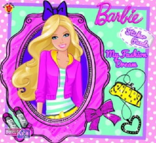 Cover Buku Barbie Sticker Puzzle : My Fashion Dream