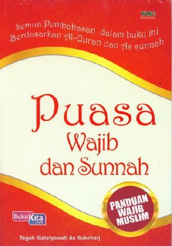 Cover Depan Buku Puasa Wajib dan Sunnah