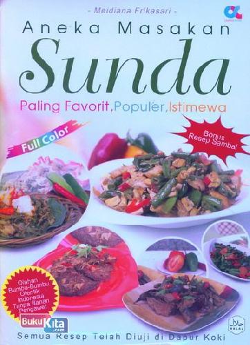 Cover Buku Aneka Masakan Sunda Paling Favorit, Populer, Istimewa