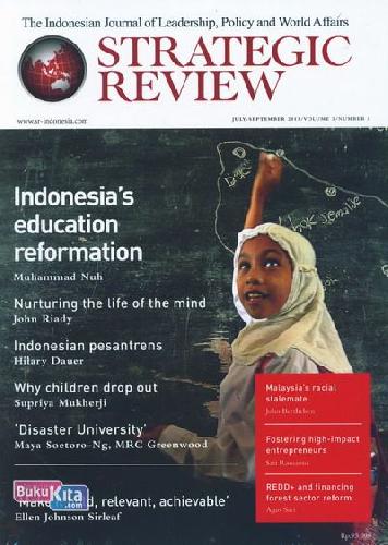 Cover Buku Majalah Strategic Review July - September | volume 3 number 3