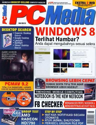 Cover Belakang Buku Majalah PC Media Ekonomis Edisi 06 - 2013 (Ekstra 2 DVD)