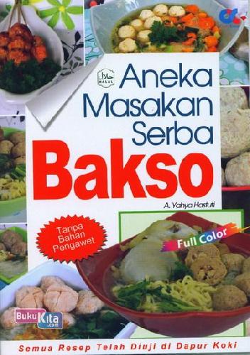 Cover Buku Aneka Masakan Serba Bakso (full color)