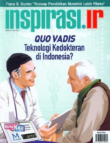 Cover Buku Majalah Inspirasi.Ir Edisi 07 - Juli 2013