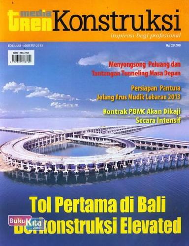 Cover Buku Majalah Media Tren Konstruksi Edisi Juli - Agustus 2013