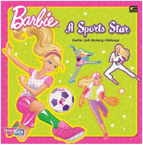 Cover Buku Barbie Jadi Bintang Olahraga