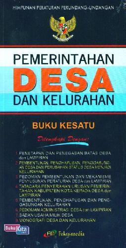 Cover Buku Pemerintahan Desa dan Kelurahan Buku Kesatu (2013)