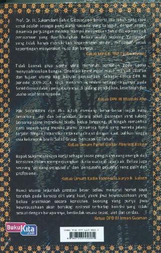 Cover Belakang Buku 60 Tahun Sahid Group Mengabdi Untuk Negeri