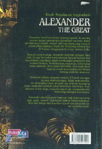 Cover Belakang Buku Kisah Perjalanan Legendaris Alexander The Great