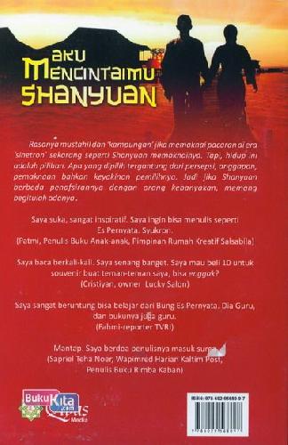 Cover Belakang Buku Aku Mencintaimu Shanyuan