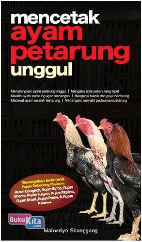 Cover Buku Mencetak Ayam Petarung Unggul