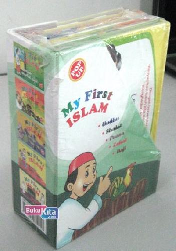 Cover Buku Paket My First Islam (Wudhu, Shalat, Puasa, Zakat, Haji)