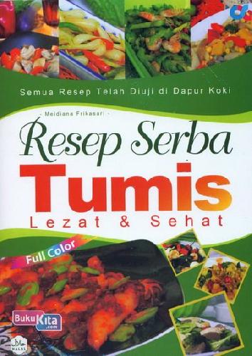 Cover Buku Resep Serba Tumis Lezat dan Sehat (full color)