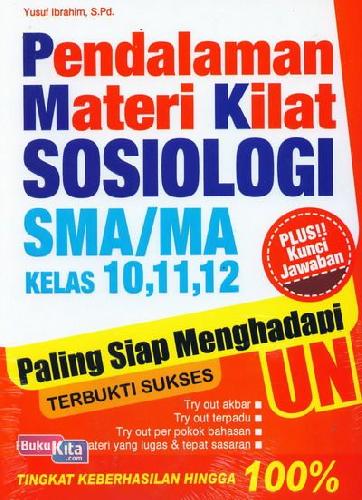 Cover Buku Pendalaman Materi Kilat Sosiologi SMA/MA Kelas 10,11,12