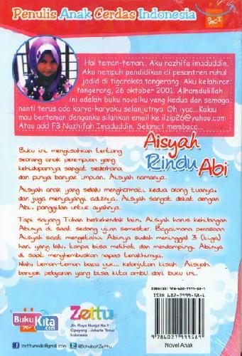 Cover Belakang Buku Aisyah Rindu Abi