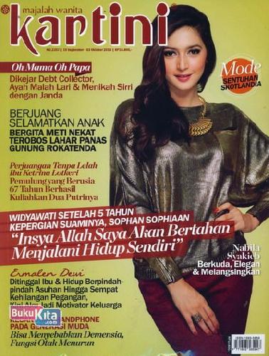Cover Buku Majalah Kartini No 2357 | 19 September - 03 Oktober 2013