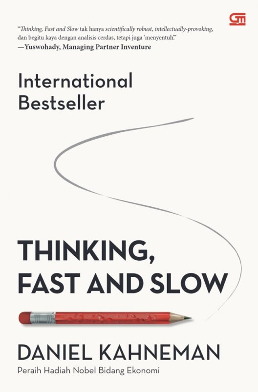 Cover Buku Thinking, Fast and Slow (karya sang peraih nobel bidang ekonomi-cover baru)