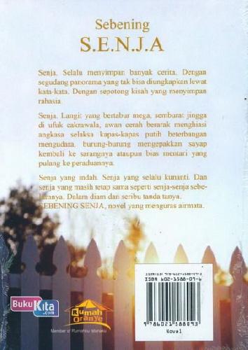 Cover Belakang Buku Sebening Senja 