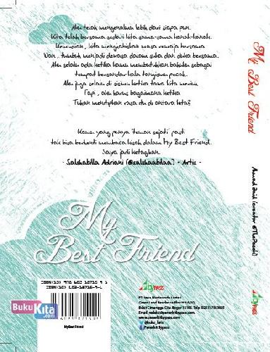 Cover Belakang Buku My Best Friend : Ada Rasa di Antara Kita 