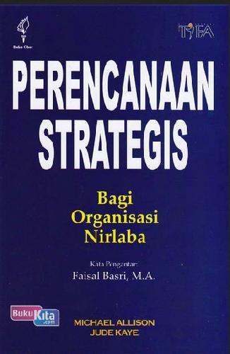 Cover Buku Perencanaan Strategis Bagi Organisasi Nirlaba