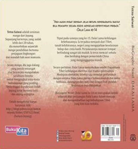 Cover Belakang Buku Dalai Lama Ke-14 (Novel Biografis)