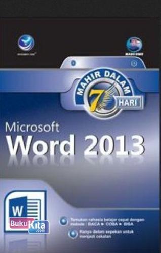 Cover Buku Mahir Dalam 7 Hari: Microsoft Word 2013