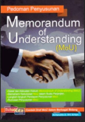 Cover Buku Pedoman Penyusunan Memorandum of Understanding (MoU)