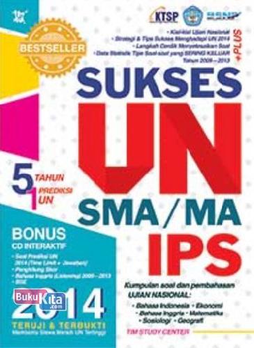 Cover Buku SUKSES UN SMA/MA IPS 2014 BONUS CD INTERAKTIF