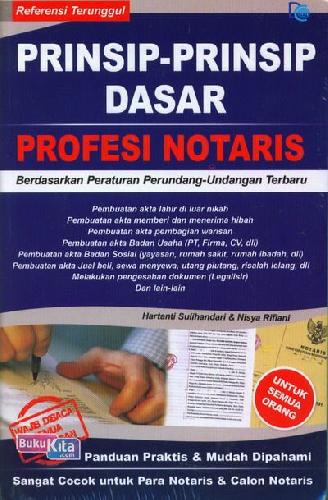 Cover Buku Prinsip-Prinsip Dasar Profesi Notaris