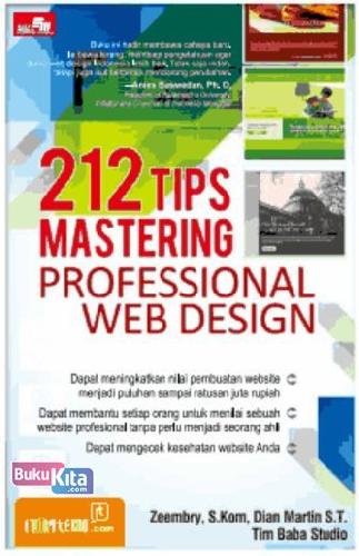 Cover Buku 212 Tips Mastering Professional Web Design